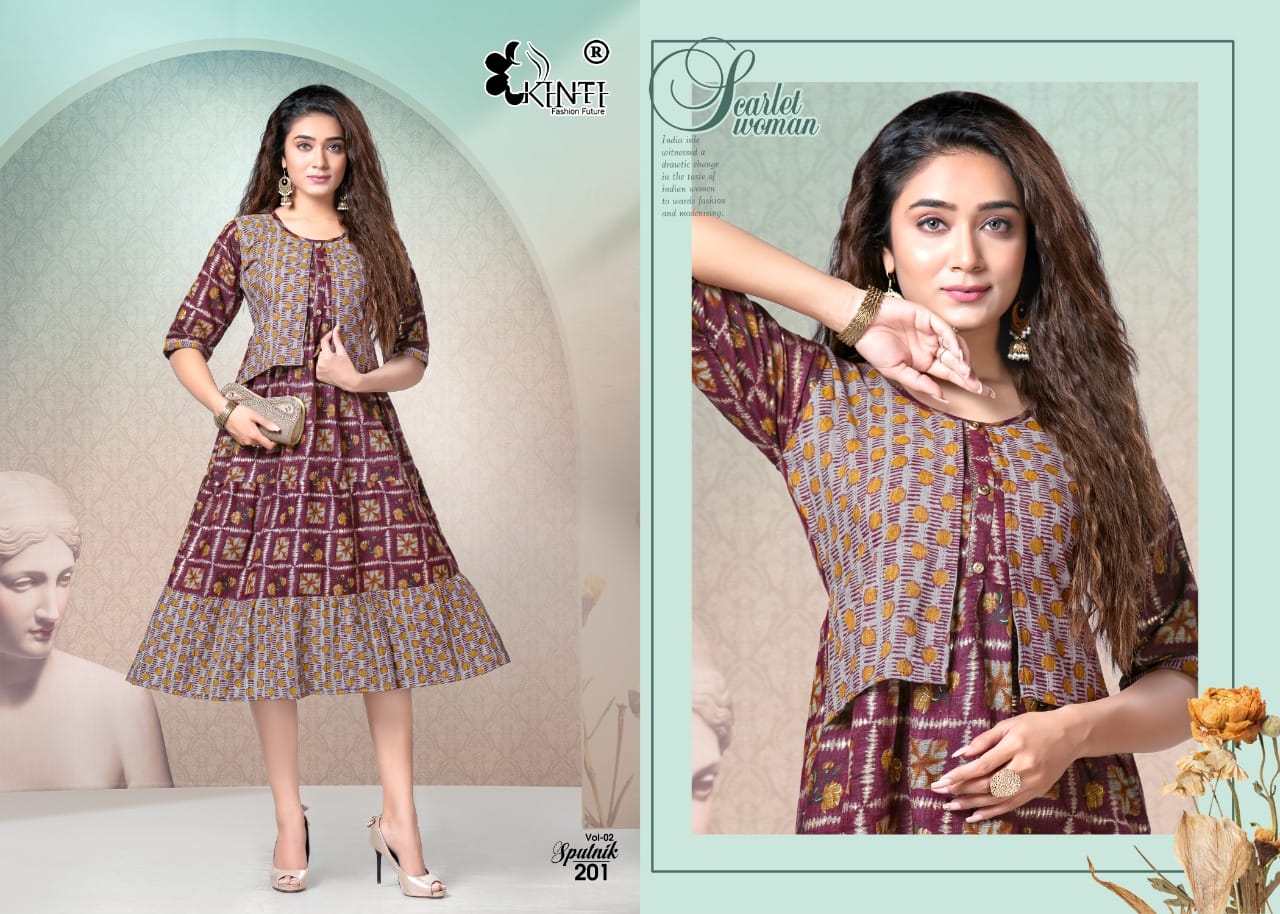 Sputnik Foil By Kinti Designer Kurti Catalog